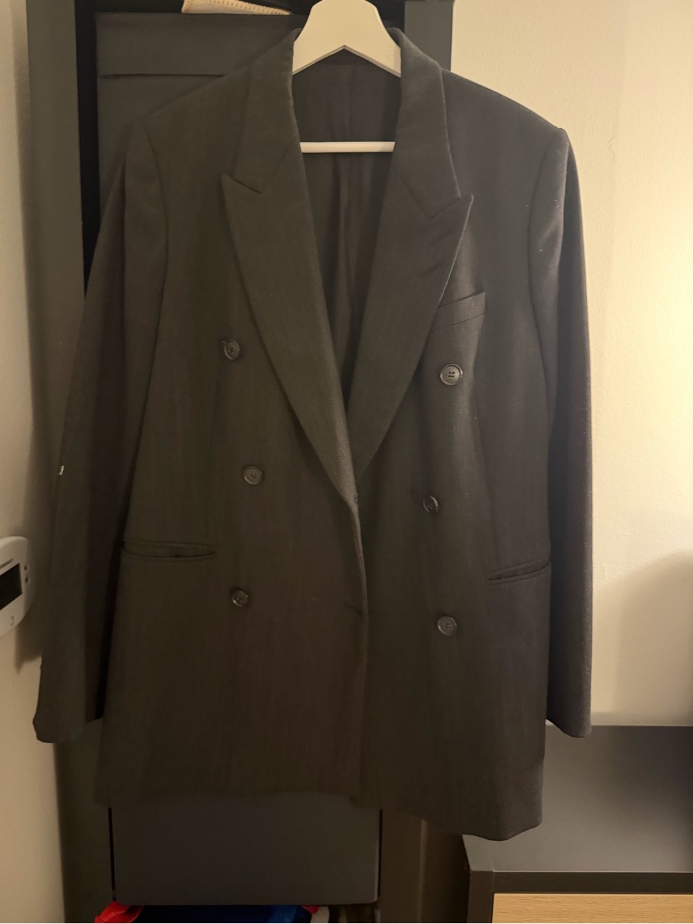 Tiger of Sweden Double-Breasted Black Blazer